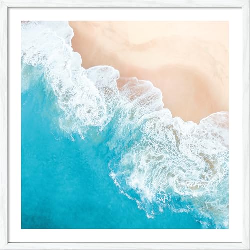 Pro-Art gerahmtes Wandbild Slim Scandic Beach Topview, 52,5x52,5 cm von Pro-Art