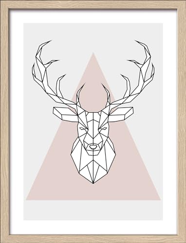 Pro-Art gerahmtes Wandbild Slim Scandic Deer l, 42,5x32,5 cm von Pro-Art