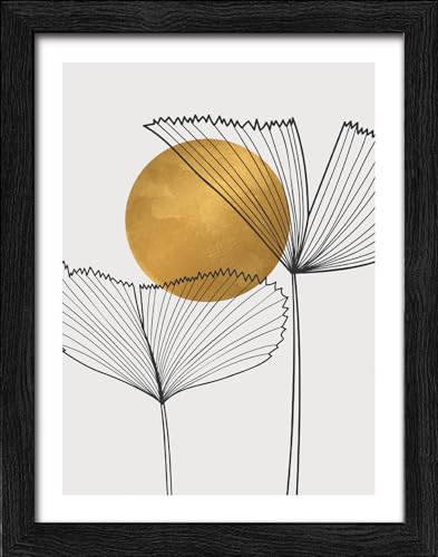 Pro-Art gerahmtes Wandbild Slim Scandic Leaves In The Sun I, 24x19 cm von Pro-Art