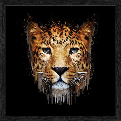 Pro-Art gerahmtes Wandbild Slim Scandic Leopard Illustration, 32,5x32,5 cm von Pro-Art