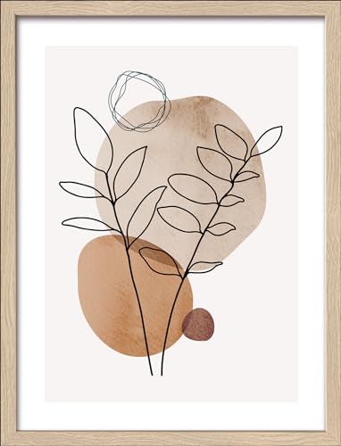 Pro-Art gerahmtes Wandbild Slim Scandic Line-Art Leaves I, 42,5x32,5 cm Pro-Art gerahmtes Wandbild Slim Scandic Line-Art Leaves I, 42,5x32,5 cm von Pro-Art