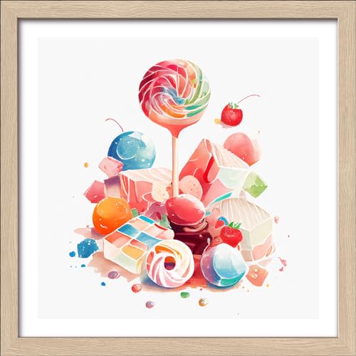 Pro-Art gerahmtes Wandbild Slim Scandic Lollies II, 28x28 cm von Pro-Art