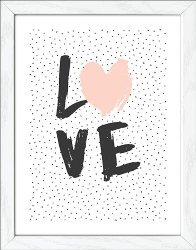 Pro-Art gerahmtes Wandbild Slim Scandic Love, 24x19 cm von Pro-Art