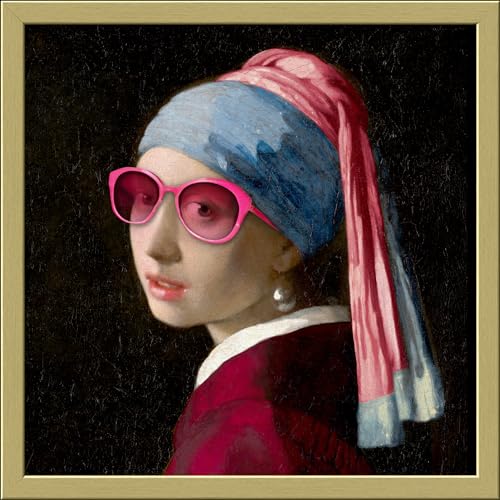 Pro-Art gerahmtes Wandbild Slim Scandic Mädchen Mit Brille, 32,5x32,5 cm von Pro-Art
