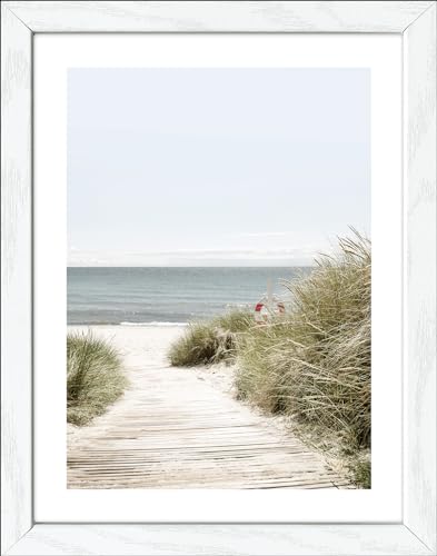 Pro-Art gerahmtes Wandbild Slim Scandic Nordic Beach V, 24x19 cm von Pro-Art