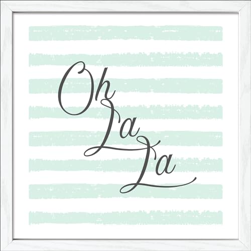 Pro-Art gerahmtes Wandbild Slim Scandic Oh La La, 28x28 cm von Pro-Art