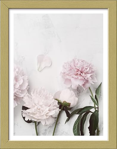 Pro-Art gerahmtes Wandbild Slim Scandic Peonies II, 24x19 cm von Pro-Art