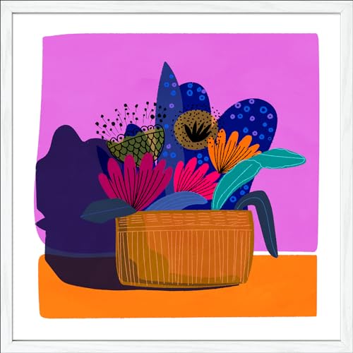 Pro-Art gerahmtes Wandbild Slim Scandic Plants and flowers, 28x28 cm von Pro-Art