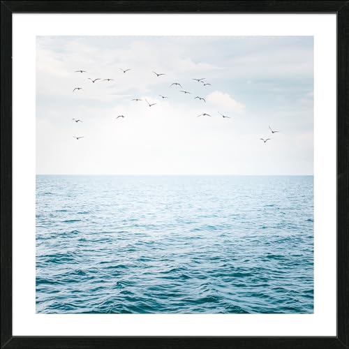 Pro-Art gerahmtes Wandbild Slim Scandic Sea Mood I, 52,5x52,5 cm von Pro-Art