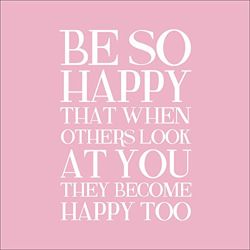 Pro-Art gla1003a Wandbild Glas-Art "Be so happy...", 30 x 30 cm von Pro-Art-Bilderpalette