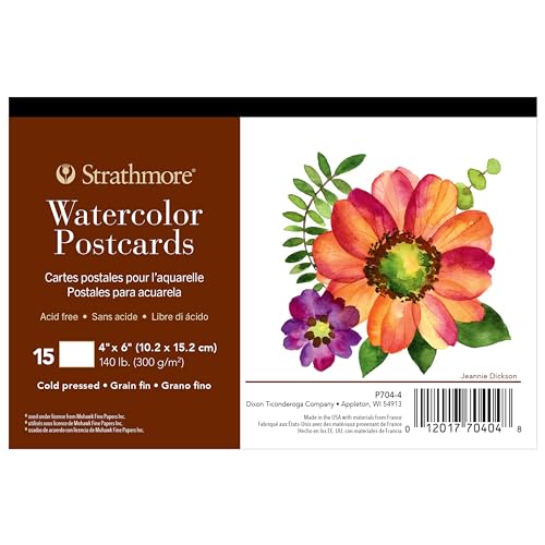 Strathmore Wasserfarben-Postkarten, blanko, 15 Stück (Paket kann variieren) 1er Pack von Strathmore