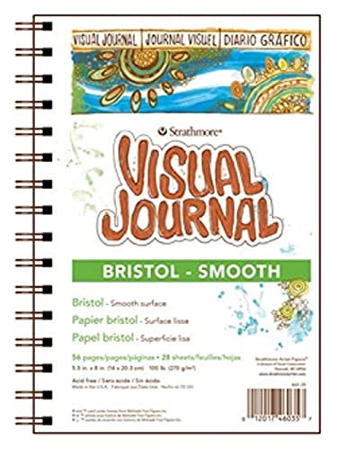 Pro-Art Wandbild Papier Strathmore Visual Journal Bristol glatten 14 cm x 20,3 cm, 28 Blatt von Strathmore