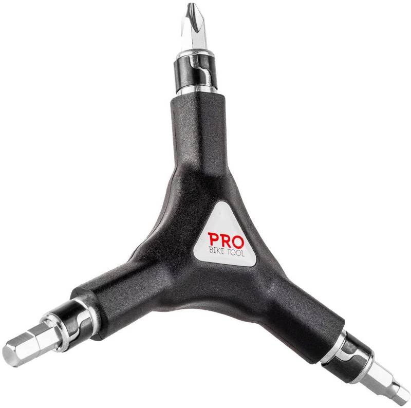 Pro Bike Tool Fahrradwerkzeugset PRO BIKE TOOL Three Arm Wrench - 6 in 1 Y Hex Key Tool - 6 von Pro Bike Tool