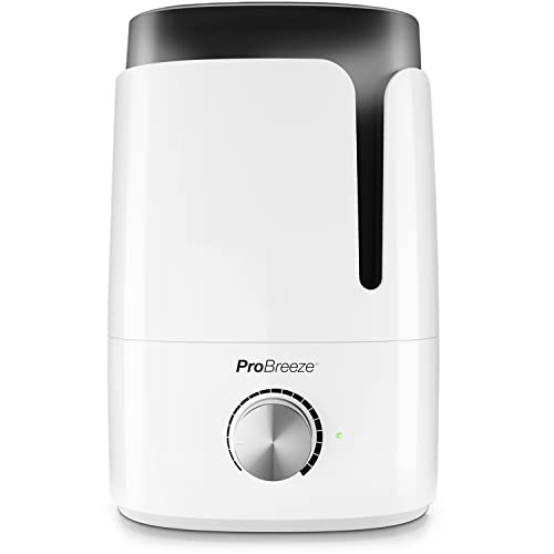 Pro Breeze™ 3,5 Liter Ultraschall-Luftbefeuchter - mit hoher Wassertankkapazität, Aroma Duftöl Diffuser und automatischer Abschaltung. Effizient und leise, ideal für Baby, Kinder und Schlafzimmer von Pro Breeze