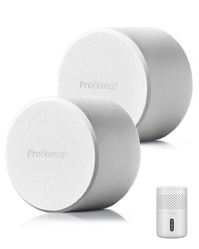Pro Breeze Osmo Luftentfeuchter Nachfüllpack – 2 x 700g XL Tabletten – Bis zu 100 Tage Feuchtigkeits- & Geruchsaufnahme pro Entfeuchter Nachfüllpack – Umweltfreundlich, Duftfrei, Ohne Strom von Pro Breeze