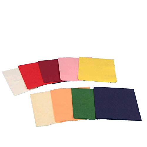 1000 Tissue Servietten Tafelservietten Zellstoff Servietten Premium Gourmet 33x33cm 3lg 1/4 Falz Farbauswahl (Rot) von Pro DP