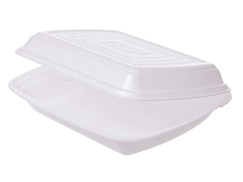 200 Menüboxen Außerhausboxen Imbiss Lunchboxen weiß Premium laminiert 23x19x7,5cm ungeteilt - Inkl. Verpackungslizenz in D von Pro DP