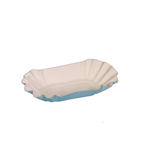 2000 Bio Pappschalen Currywurst Pommes Imbiss Schalen 9x14x3cm BIO51 reine Frischfaser fettdicht - Inkl. VerpG in D von Pro DP