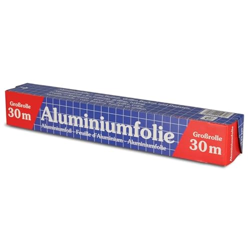 24x Aluminiumfolie Alufolie Lebensmittelfolie 11my auf Rolle 30cm 30m in prakt. Spenderbox - Inkl. VerpG in D 24x Aluminiumfolie Alufolie Lebensmittelfolie 11my auf Rolle 30cm 30m in prakt. Spenderbox - Inkl. VerpG in D von Pro DP