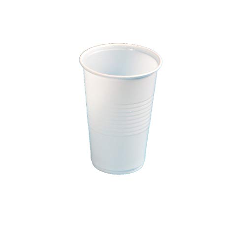 Pro DP 3000 Plastikbecher Wasserbecher Kaltgetränke Ausschankbecher Colabecher Zahnarztbecher Einweg Trinkbecher Partybecher weiß 200ml 0,2l PP recycelbar - Inkl. Verpackungslizenz in D von Pro DP