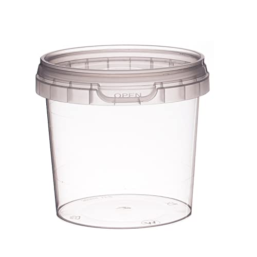 448 Verpackungsbecher Feinkostbecher klar mit Originalitätsverschluss Sicherheitsverschluss 240ml 240ccm Ø95mm von Pro DP