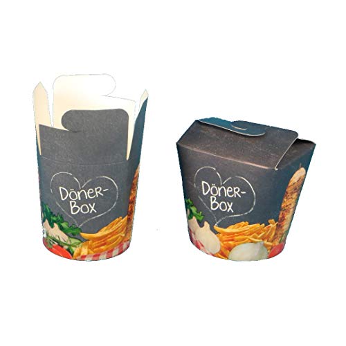 500 Dönerboxen Döner to go Snackboxen Dönerbox Pomdöner Kebab Box grau mit Neutralmotiv Hartpapier/Pappe mit PE Beschichtung 16oz/500ml - Inkl. VerpG in D 500 Dönerboxen Döner to go Snackboxen Dönerbox Pomdöner Kebab Box grau mit Neutralmotiv Hartpapier/Pappe mit PE Beschichtung 16oz/500ml - Inkl. VerpG in D von Pro DP
