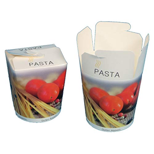 500 Pastaboxen Foodboxen Food to go Box Nudelbox Pasta to go Snackbox Take away Pastabox mit Neutralmotiv 16oz ca.500ml von Pro DP