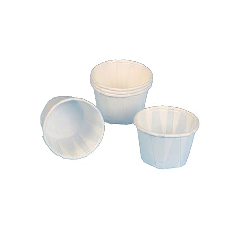 5000 Bio Dressingbecher Soßenbecher Wasabi Dip Cups 30ml Ø45mm 29mm hoch Papier weiß - Inkl. VerpackG in D von Pro DP