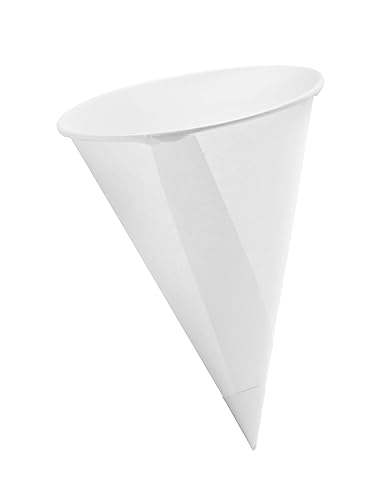 Pro DP 5000 Spitzbecher Wasserbecher Water Cones Trinkkegel für Wasserspender 133ml 4,5oz Ø75mm weiß Bio Bagasse/Zuckerrohr - inkl. VerpG in D von Pro DP