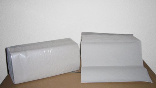 Papier-Falthandtücher / Falthandtücher / Papiertücher /Papierhandtücher / Zick-Zack-Faltung / 5.000 Blatt / naturfarben / 25 x 23 cm von Pro DP