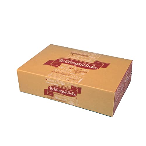 Pro DP 100 Tortenkartons Cakeboxen Transportbox für Kuchen & Gebäck Lieblingsstücke braun fettdicht 31x22x8cm - Inkl. VerpG in D von Pro DP
