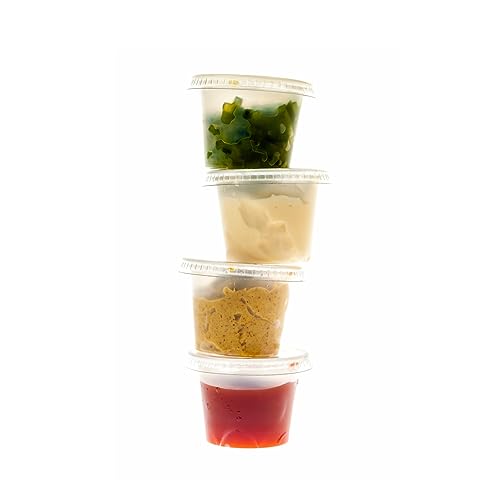 Pro DP 1000 Dressingbecher Saucen Dip Wasabi Cups Soßenbecher klar PP recycelbar versch. Größen wählbar - Inkl. VerpackG in D (30ml Ø45mm 32mm hoch) von Pro DP
