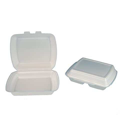 Pro DP 250 Menüboxen weiß ungeteilt Außerhaus Menübox Imbiss Menü Boxen unlaminiert 245x210x72mm - Inkl. Verpackungslizenz in D von Pro DP