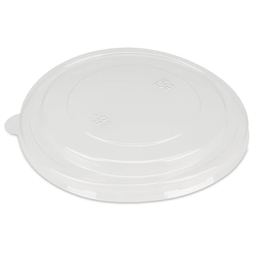 Pro DP 300 Salatschalen Salad Bowls Take away Salatverpackung rund Ø185mm 60mm hoch 1200ml Karton+PE fettdicht pass. Deckel wählbar - Inkl. VerpackG in D (Klarsichtdeckel Standard) von Pro DP