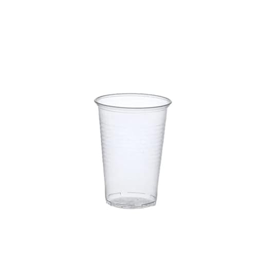 Pro DP 3000 Plastikbecher Wasserbecher Kaltgetränke Ausschankbecher Colabecher Einweg Trinkbecher Partybecher klar transparent 200ml 0,2l PP recycelbar - Inkl. VerpackG in D von Pro DP