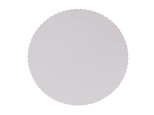 Pro DP 500 Tortenunterlagen Tortenscheiben Tortenplatten rund weiß Frischfaser Karton mit Wellenrand versch. Größen zur Auswahl (Ø18cm) von Pro DP