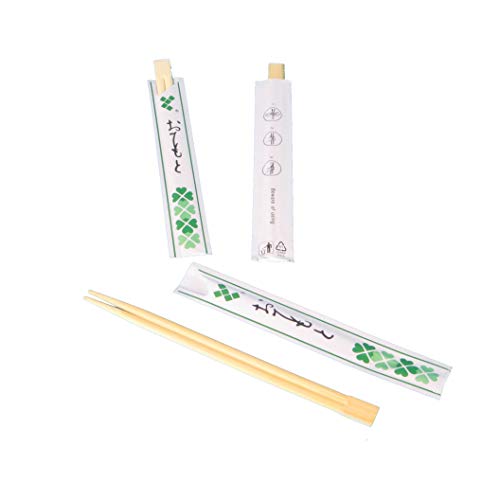 Pro DP 5X 100 Paar Essstäbchen Asia Takeaway Sushi Chopsticks 21cm paarweise in Papierhülle von Pro DP