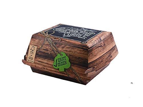Pro DP 600 Bio Burgerboxen Hamburgerboxen Enjoy Green XL 150x150x70mm Hartpapier FSC kompostierbar - Made in Germany - Inkl. VerpG in D Pro DP 600 Bio Burgerboxen Hamburgerboxen Enjoy Green XL 150x150x70mm Hartpapier FSC kompostierbar - Made in Germany - Inkl. VerpG in D von Pro DP
