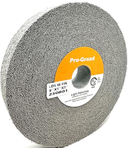 Pro-Graad Leichte Entgratungsscheibe – 15,2 x 2,5 x 2,5 cm 6S feine Körnung – Siliziumkarbid – leichtes Entgraten, Finishing und Polierrad – 01660 – Konvolut – (1 Stück) von Pro-Graad