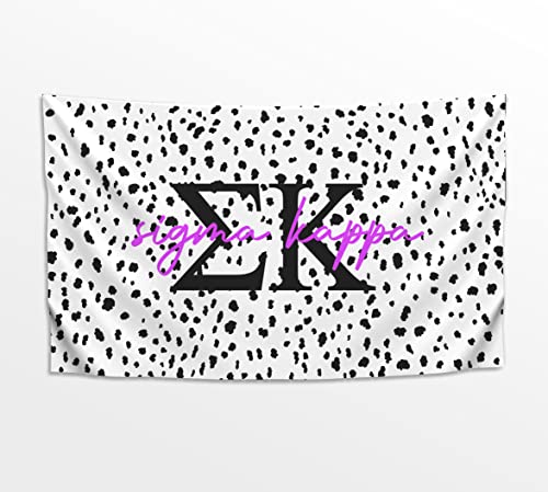 Pro-Graphx Griechische Schwesternschaft & Brüderlichkeit bemalte Punkte-Flagge, 91 x 152 cm, Sigma Kappa Pro-Graphx Griechische Schwesternschaft & Brüderlichkeit bemalte Punkte-Flagge, 91 x 152 cm, Sigma Kappa von Pro-Graphx