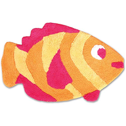 Pro Home Badematte Duschvorleger Badezimmerteppich Auswahl: 50x80cm Fisch rosa - pink von Pro Home