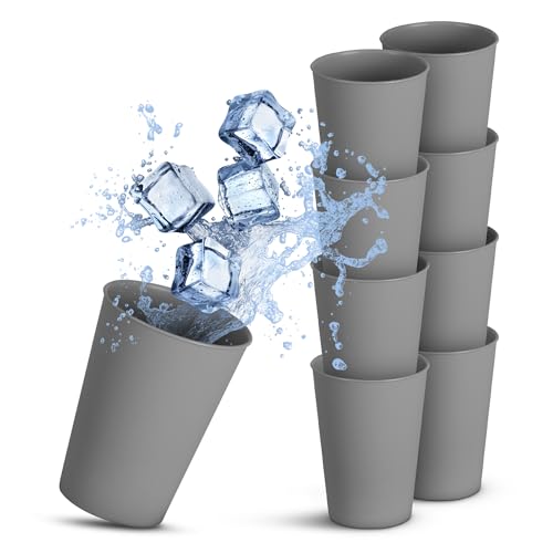 Pro Home (8er Pack Kunststoffbecher wiederverwendbar - BPA Frei - Spülmaschinenfest - (0,2L) Bruchfester PP - Partybecher Mehrweg, Camping Geburtstag von Pro Home