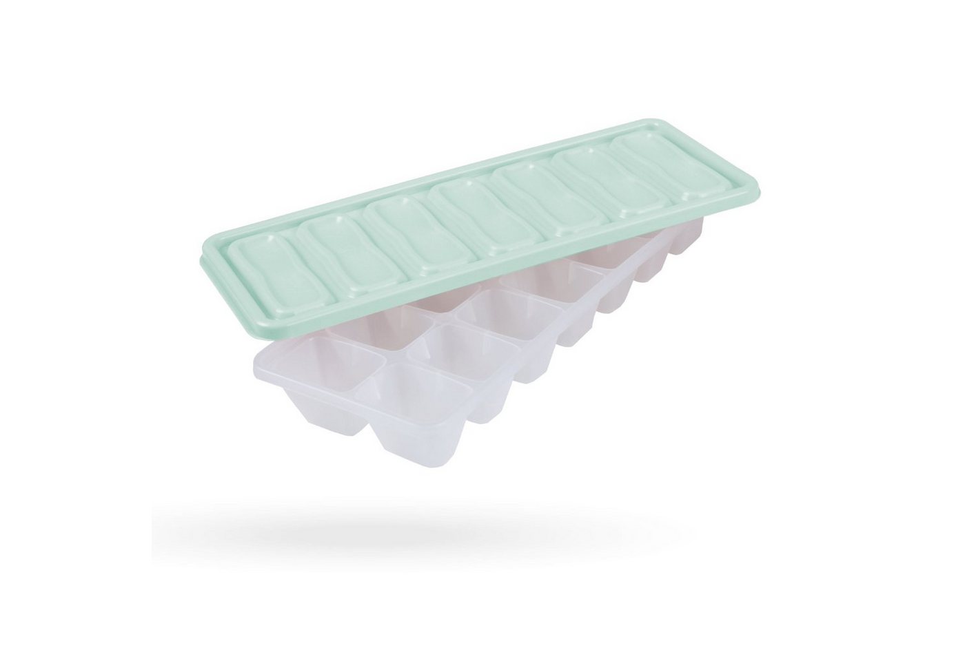 Pro Home Eiswürfelbehälter Eiswürfelform, Kunststoff, (1er Set, 1-tlg), Eiswürfelbox mit Deckel - Aufbewahrung für eiskalte Getränke von Pro Home