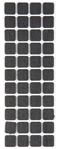ProHome Filzgleiter Bodengleiter anthrazit selbstklebend rund und eckig auswählbar (Eckig 20 x 20 mm) von Pro Home