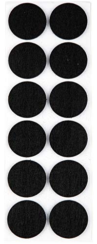 ProHome Filzgleiter Bodengleiter schwarz selbstklebend in rund und eckig auswählbar (Rund Ø 40 mm) von Pro Home