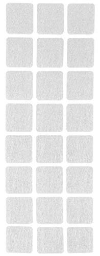 ProHome Filzgleiter Bodengleiter weiß selbstklebend rund und eckig auswählbar (Eckig 28 x 28 mm) von Pro Home