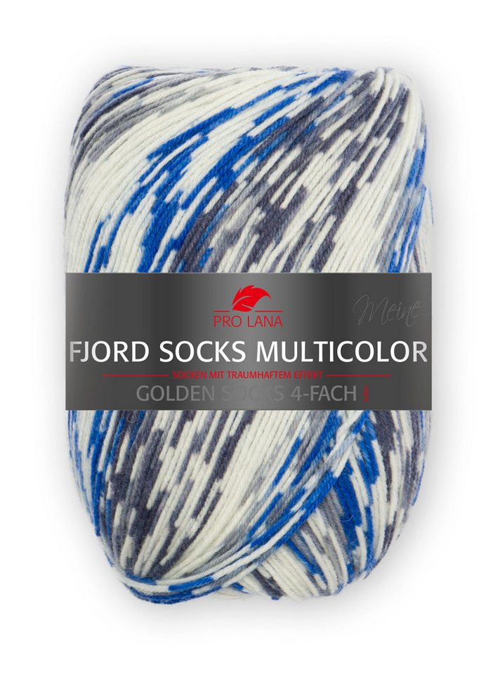 Pro Lana 100g Fjord Socks Multicolor Effektgarn, 420,00 m Pro Lana 100g Fjord Socks Multicolor Effektgarn, 420,00 m von Pro Lana