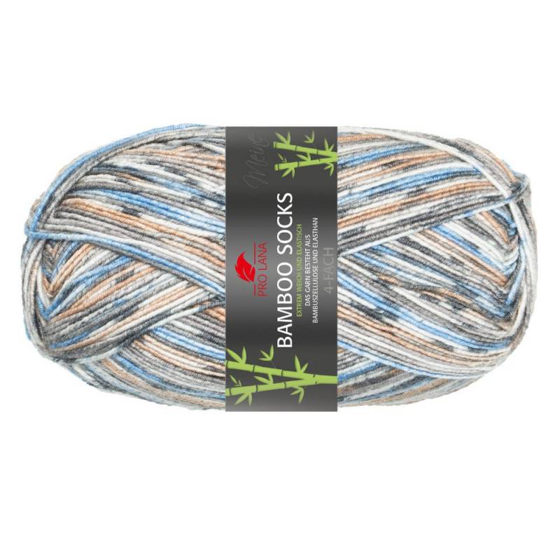 Pro Lana BAMBOO SOCKS color Häkelwolle, 400 m (seidenweiche und vegane 4-fach Sockenwolle), 100 g von Pro Lana