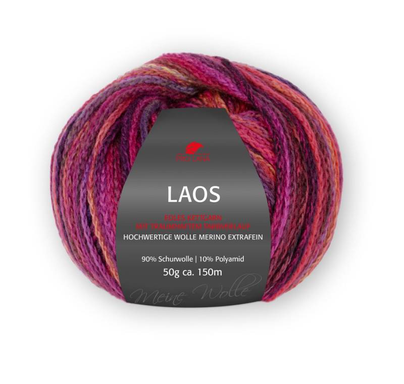 Pro Lana Pro Lana LAOS Häkelwolle, 150 m (geflochtene Merinowolle in leuchtenden Farben), 50 g von Pro Lana