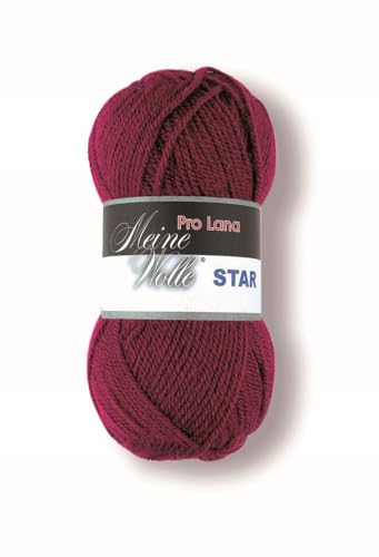 STAR - 50g - Farbe: 32, weinrot (20 Farben erhältlich) von Prolana